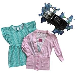 Poof Girl and One Step Up NWT Top Bundle for Girls L (6X)